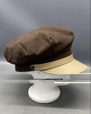 Sterkowski ELVIS Cotton Moto Hat Biker Motorcyclist Urban Mens Retro Brown 59